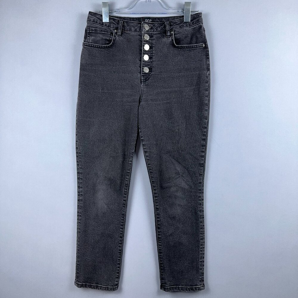 BDG Urban Outfitters Girlfriend Skinny Jeans Women 31 High Rise Button Fly Black
